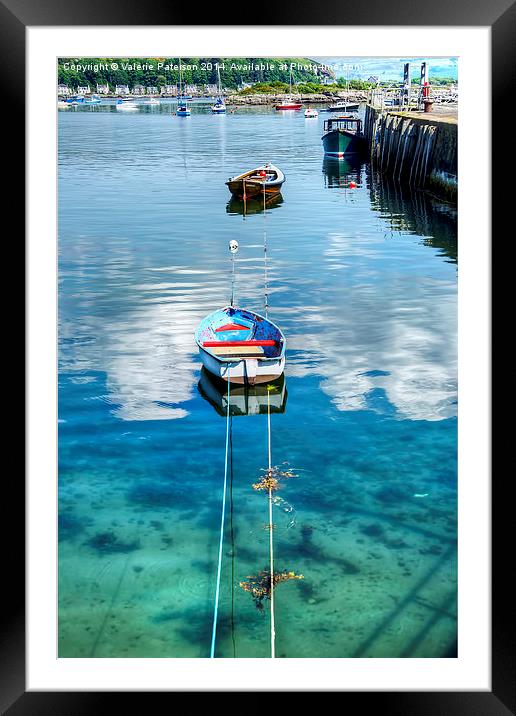 Boats at Millport Framed Mounted Print by Valerie Paterson