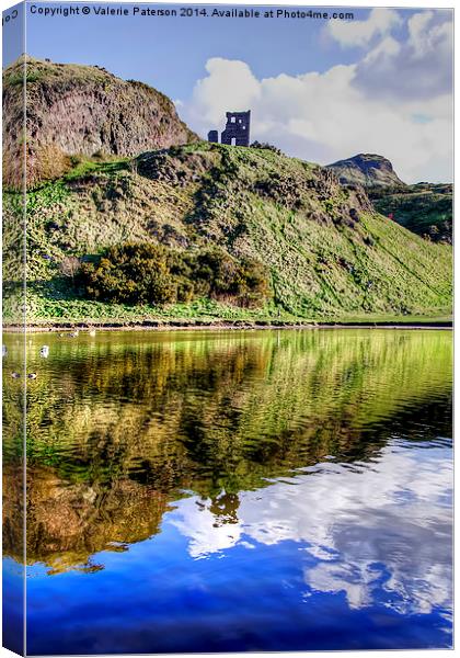St Margarets Loch Canvas Print by Valerie Paterson