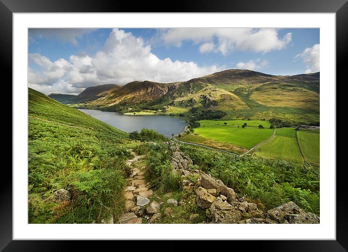 Buttermere Cumbria Framed Mounted Print by Eddie John