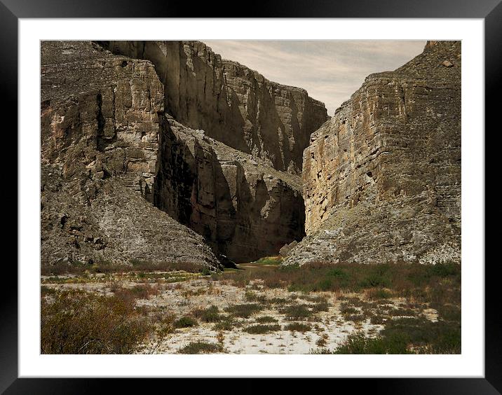 Canyon Walls Framed Mounted Print by Judy Hall-Folde