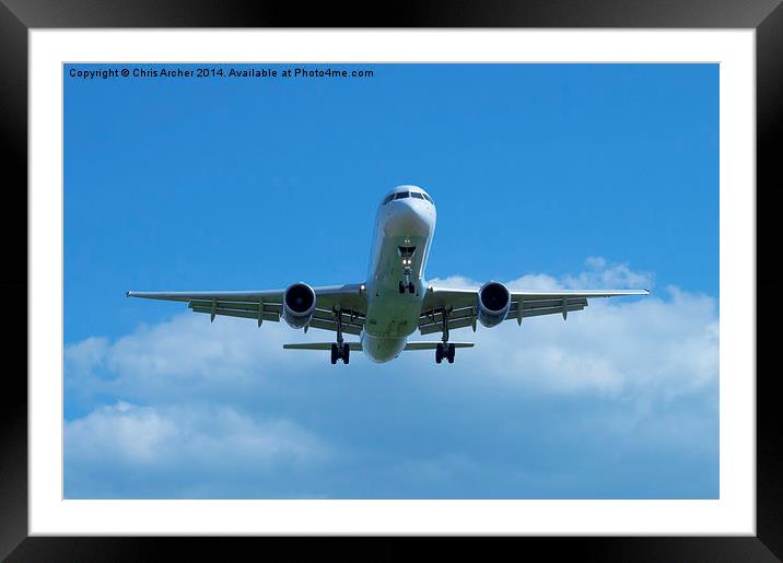 Cooling 737 Framed Mounted Print by Chris Archer