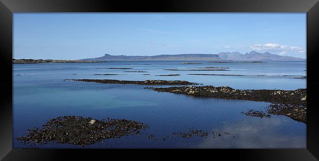 Blue day in Arisaig. Framed Print by John Cameron