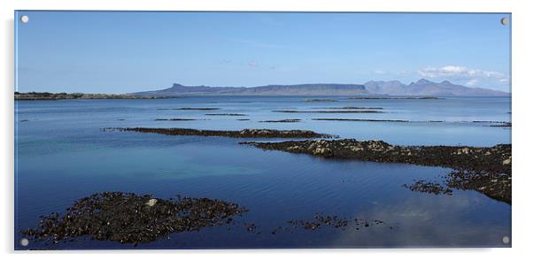 Blue day in Arisaig. Acrylic by John Cameron