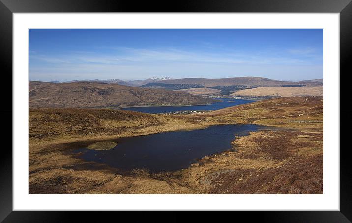Fort William from the hills. Framed Mounted Print by John Cameron
