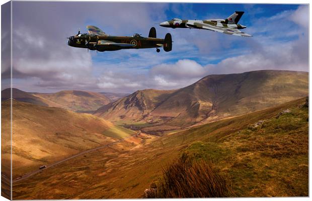 Avro over Wales Canvas Print by Oxon Images