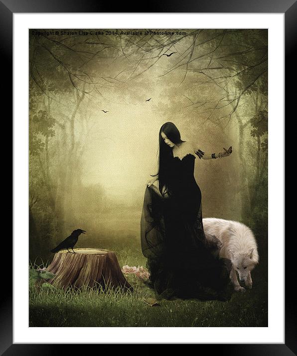 Maiden of the forest Framed Mounted Print by Sharon Lisa Clarke