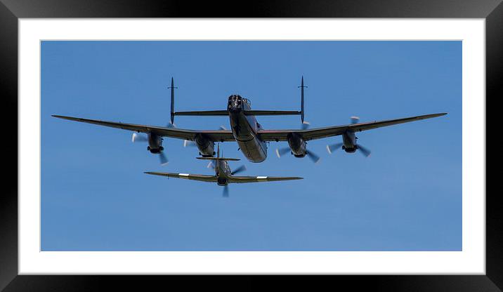 Lancaster and Hurricane Framed Mounted Print by Oxon Images