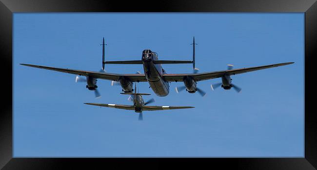 Lancaster and Hurricane Framed Print by Oxon Images