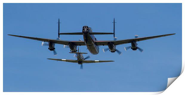 Lancaster and Hurricane Print by Oxon Images