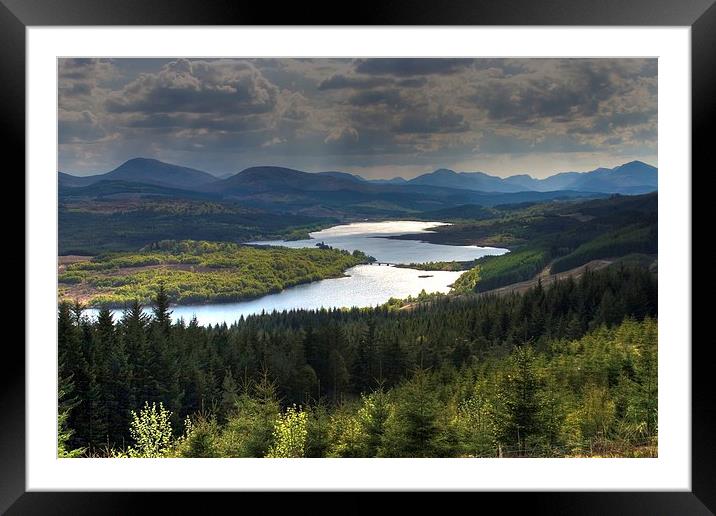 Loch Garry Framed Mounted Print by James Mc Quarrie
