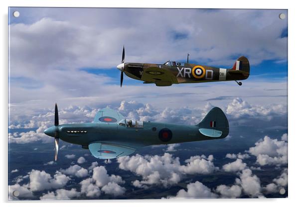 Spitfire Duet Acrylic by Oxon Images