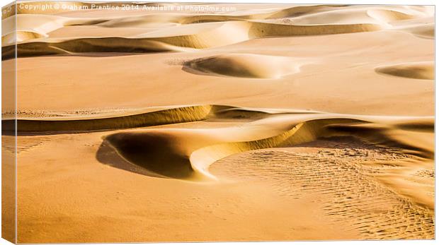 Crescent Sand Dunes Canvas Print by Graham Prentice