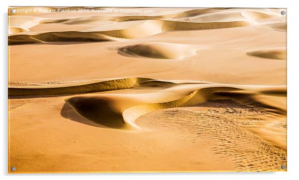 Crescent Sand Dunes Acrylic by Graham Prentice