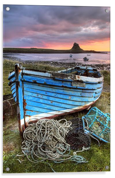 Lindisfarne, Holy Island Acrylic by Martin Williams