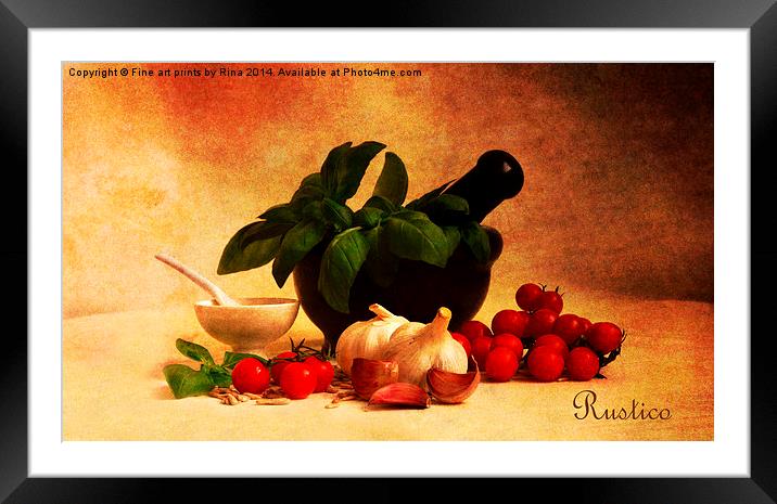 Rustico Framed Mounted Print by Fine art by Rina
