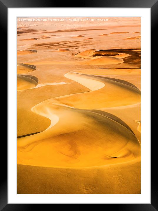 Sand Dunes Framed Mounted Print by Graham Prentice