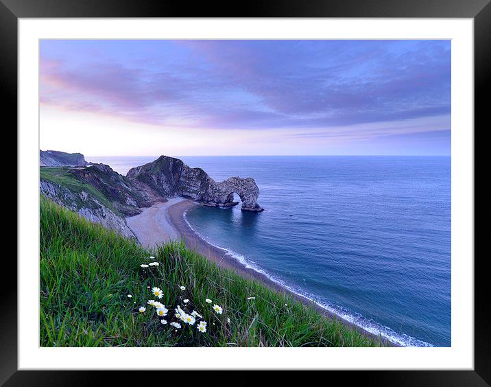 Durdle Door sunrise Framed Mounted Print by Shaun Jacobs