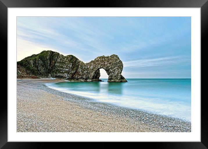Durdle Door Framed Mounted Print by Shaun Jacobs