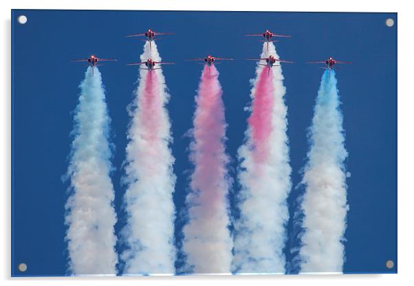 Red Arrows loop Acrylic by Oxon Images
