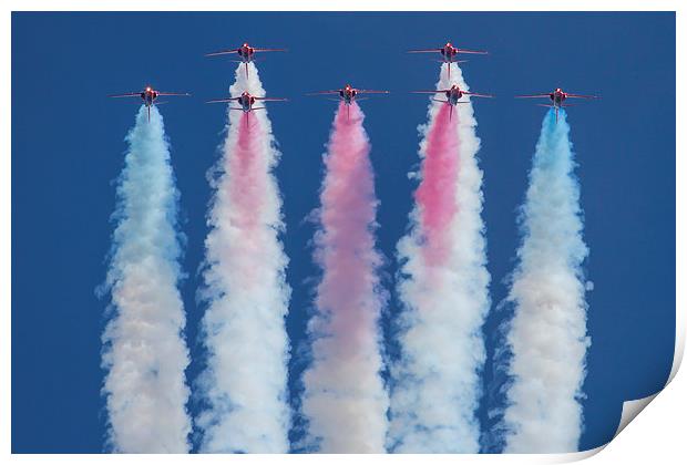 Red Arrows loop Print by Oxon Images