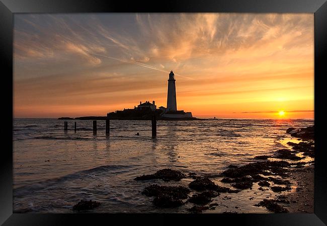 St. Mary`s Sunrise Framed Print by Northeast Images