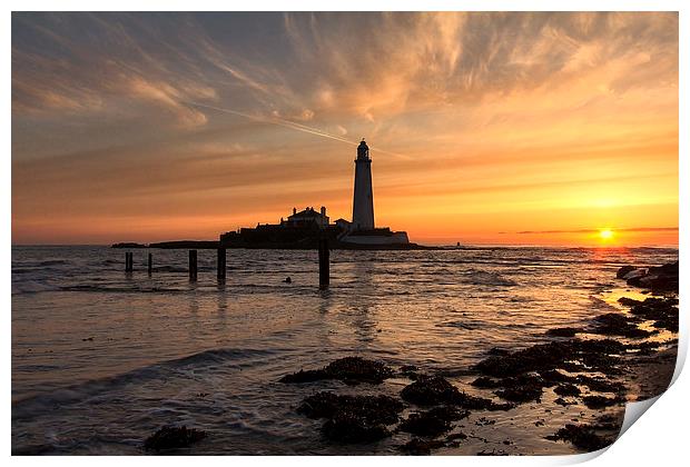 St. Mary`s Sunrise Print by Northeast Images