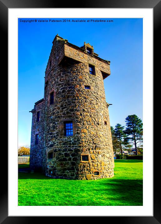 Claypotts Castle Dundee Framed Mounted Print by Valerie Paterson