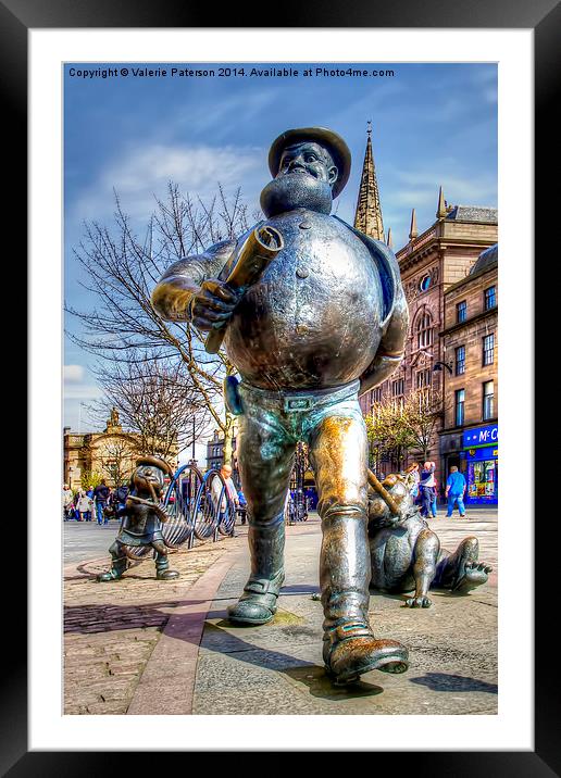 Desperate Dan in Bronze Framed Mounted Print by Valerie Paterson