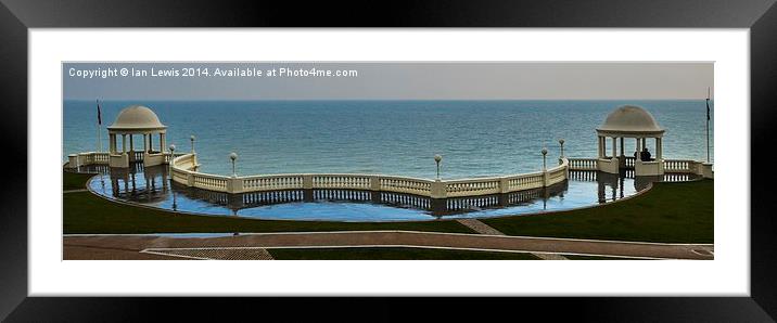 Bexhill Seafront After The Rain Framed Mounted Print by Ian Lewis