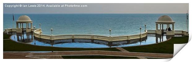 Bexhill Seafront After The Rain Print by Ian Lewis