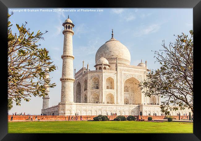 Taj Mahal, Agra Framed Print by Graham Prentice