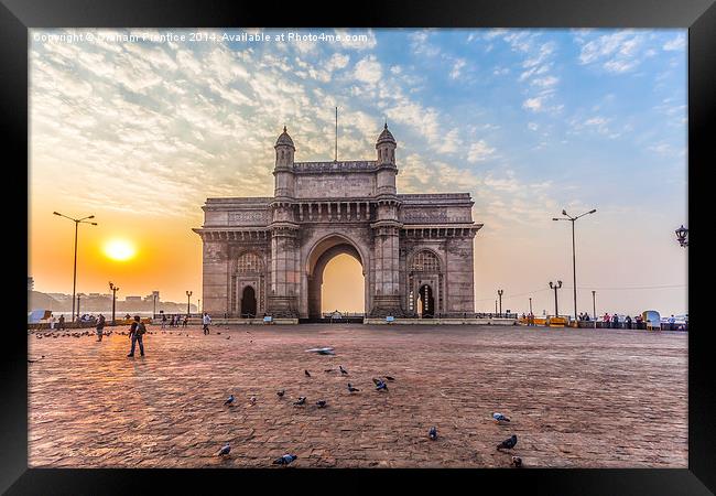 Gateway Of India at Sunrise Framed Print by Graham Prentice