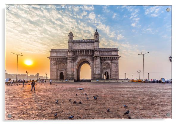 Gateway Of India at Sunrise Acrylic by Graham Prentice