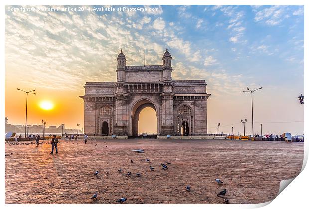 Gateway Of India at Sunrise Print by Graham Prentice