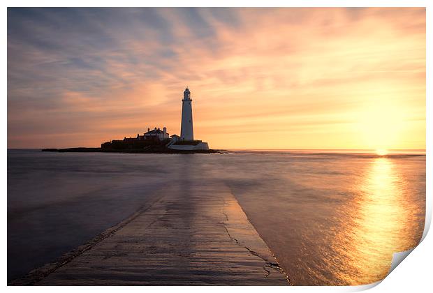 St. Mary`s Sunrise Print by Northeast Images