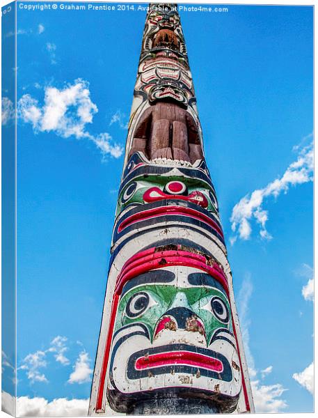 Totem Pole Canvas Print by Graham Prentice