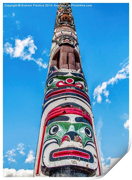 Totem Pole Print by Graham Prentice