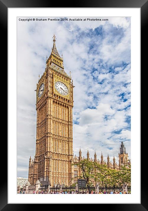 Big Ben Framed Mounted Print by Graham Prentice