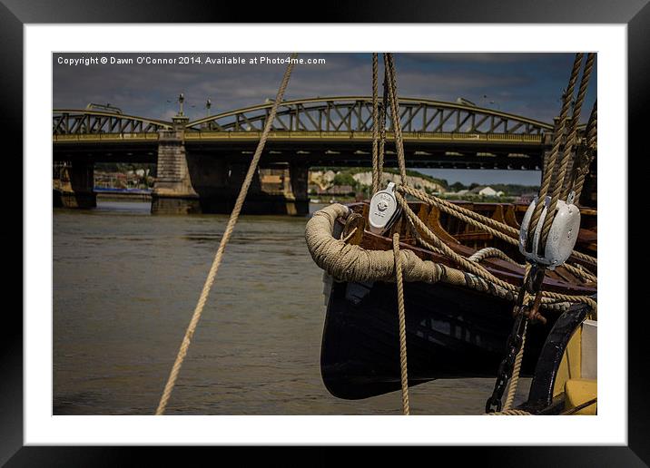 Rochester Bridge Framed Mounted Print by Dawn O'Connor