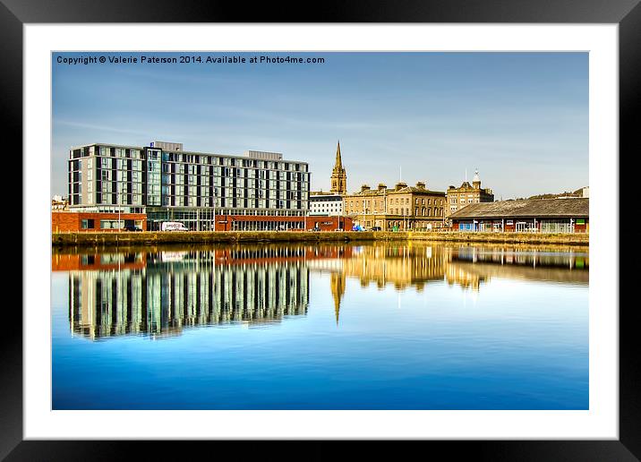 Dundee City Quay Framed Mounted Print by Valerie Paterson