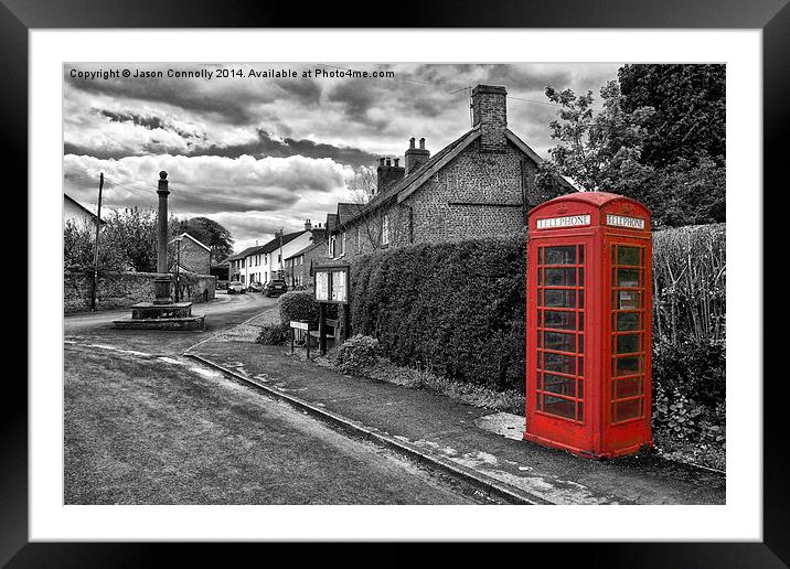 Red Box Churchtown. Framed Mounted Print by Jason Connolly