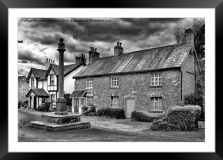 Churchtown mono Framed Mounted Print by Jason Connolly