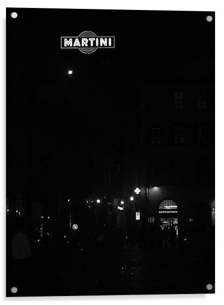 Martini Sign in Florence Acrylic by Carla Marie Brimelow