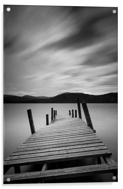 Loch Rannoch Pier Acrylic by Dave Wragg