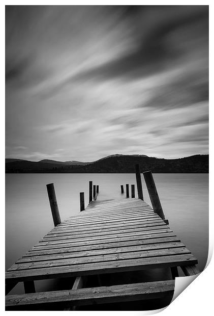 Loch Rannoch Pier Print by Dave Wragg