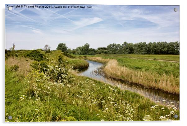 View along the River Acrylic by Thanet Photos