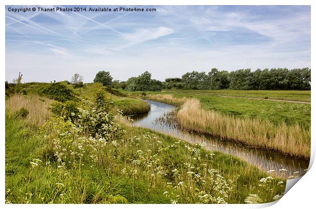 View along the River Print by Thanet Photos