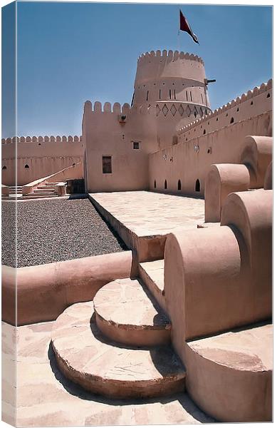 Khandaq Fort, Buraimi , Oman Canvas Print by Jacqueline Burrell