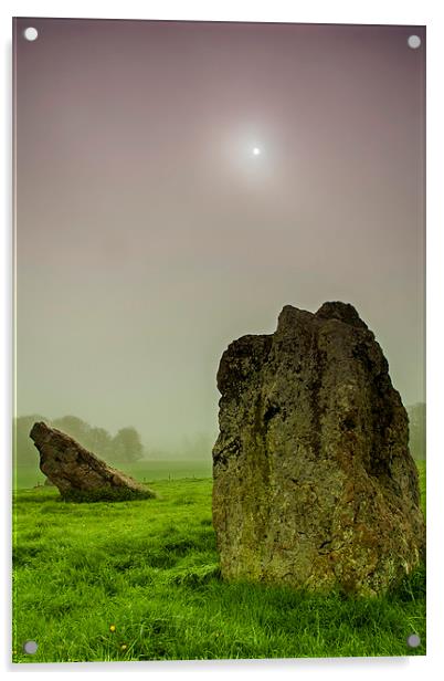 Standing stones. Acrylic by John Morgan