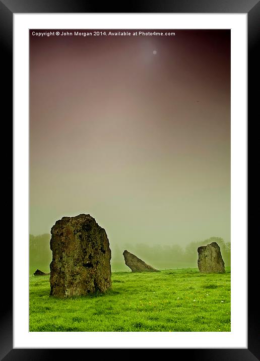 Stones. Framed Mounted Print by John Morgan